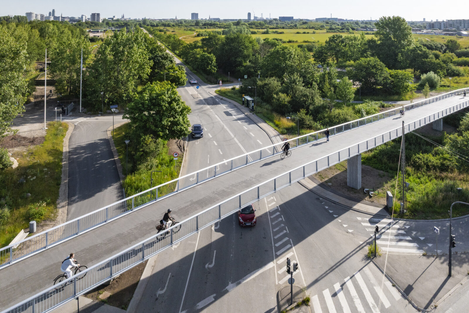 Ny cykel- og gangbro på Indre Ringrute skaber større tryghed for cyklister